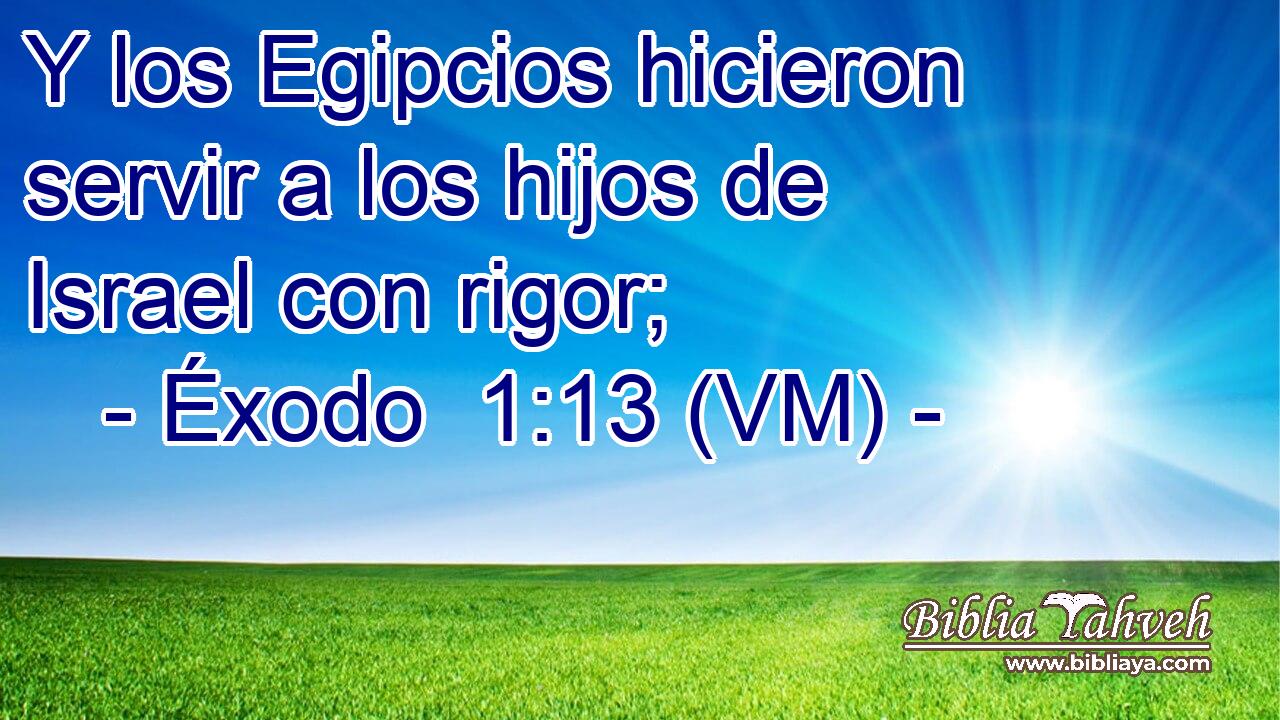  Y los Egipcios hicieron servir a los hijos de Israel con rigor; 
