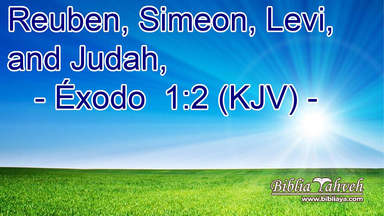 Reuben, Simeon, Levi, and Judah,