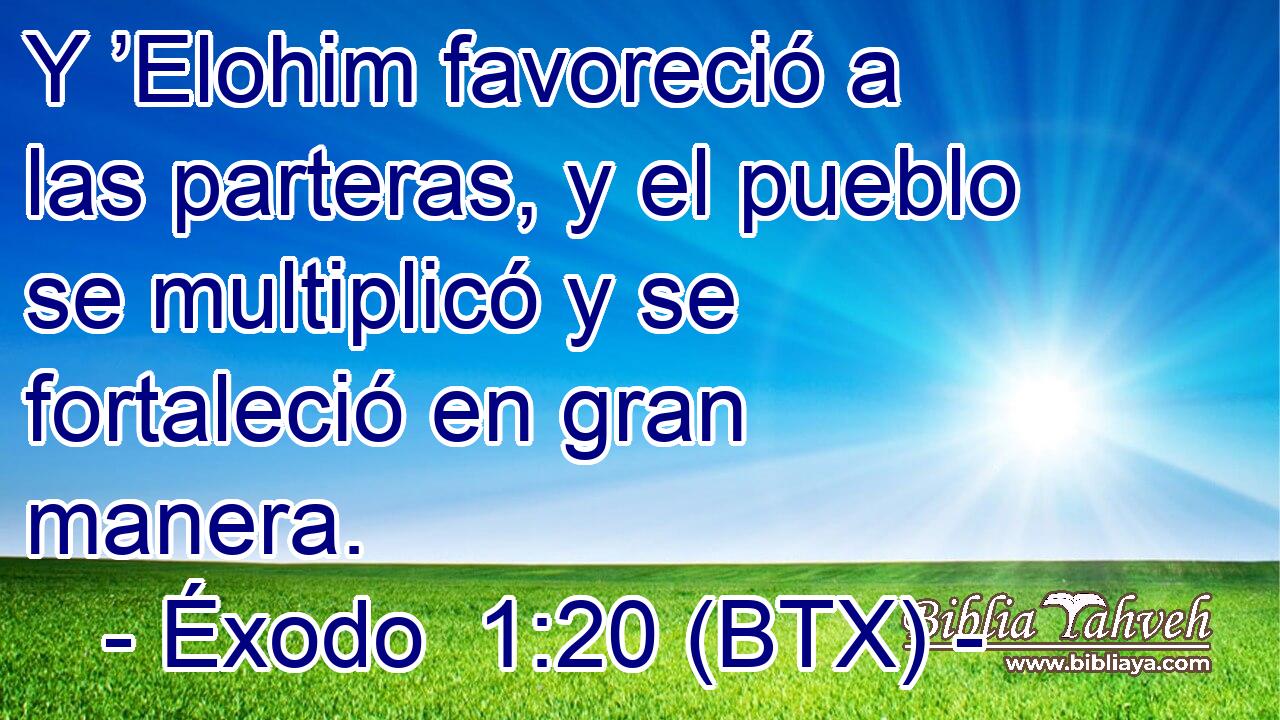 Y ’Elohim favoreció a las parteras, y el pueblo se multiplicó y se fortaleció en gran manera.