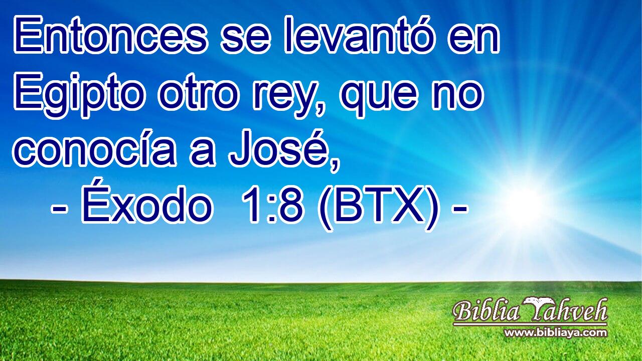 Entonces se levantó en Egipto otro rey, que no conocía a José,