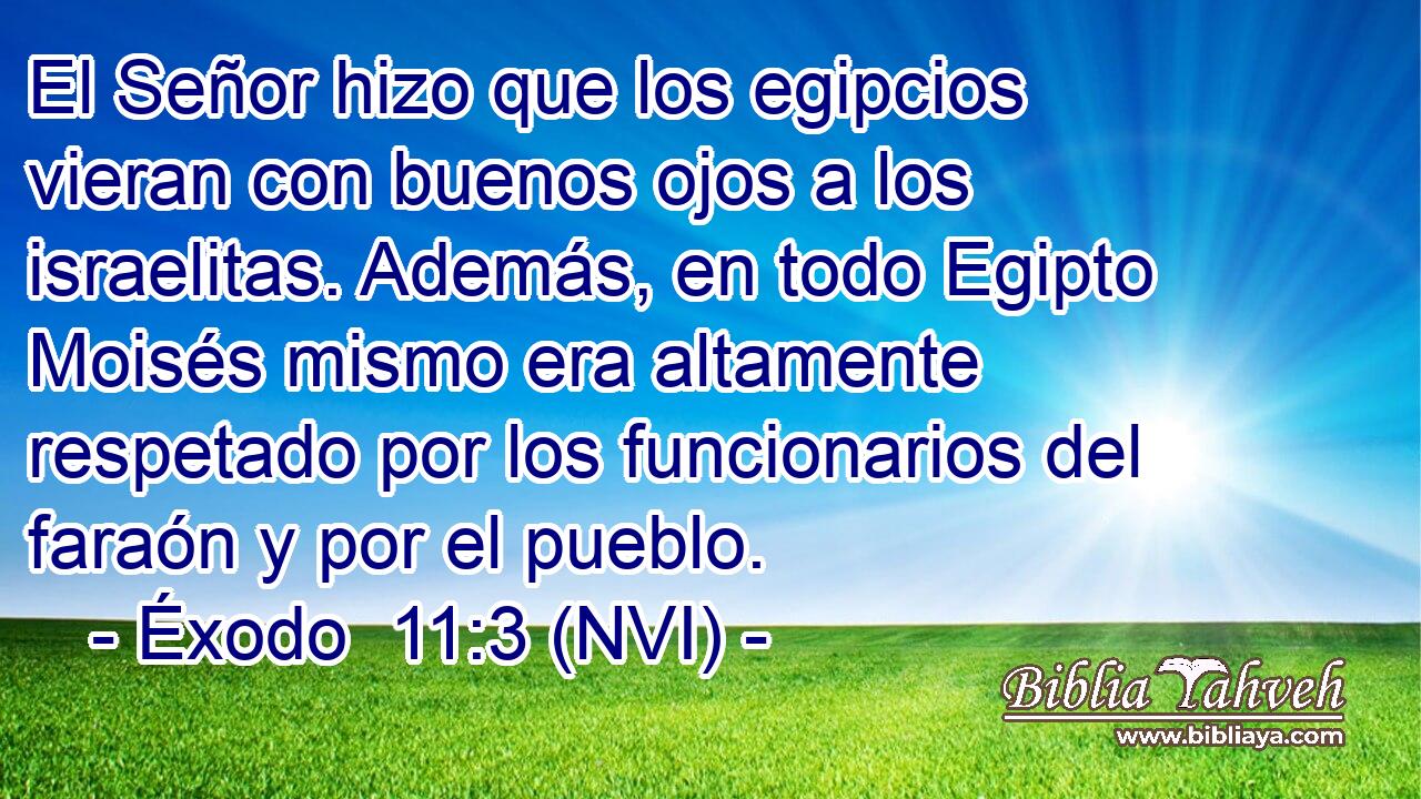 El Señor hizo que los egipcios vieran con buenos ojos a los israelitas. Además, en todo Egipto Moisés mismo era altamente respetado por los funcionarios del faraón y por el pueblo. 
