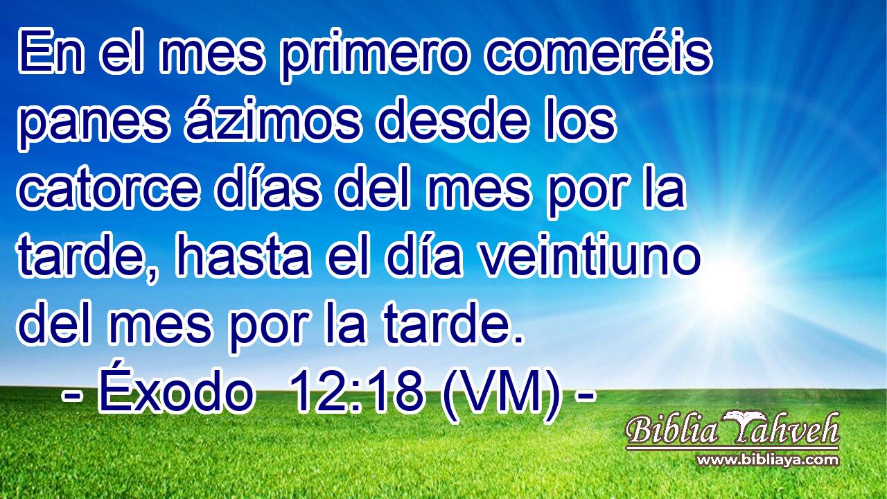  En el mes primero comeréis panes ázimos desde los catorce días del mes por la tarde, hasta el día veintiuno del mes por la tarde. 