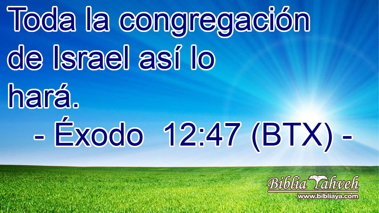 Toda la congregación de Israel así lo hará.