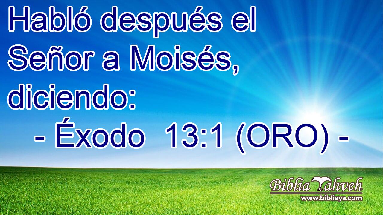  Habló después el Señor a Moisés, diciendo: 