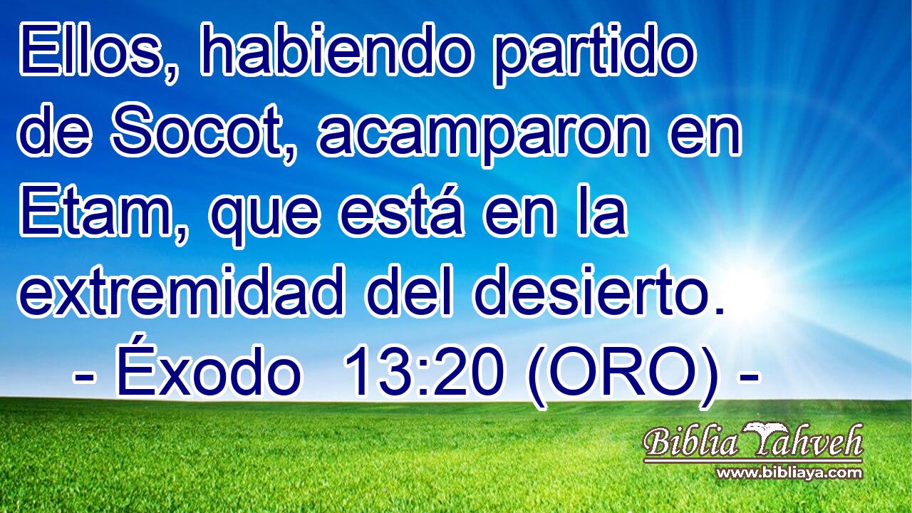  Ellos, habiendo partido de Socot, acamparon en Etam, que está en la extremidad del desierto. 