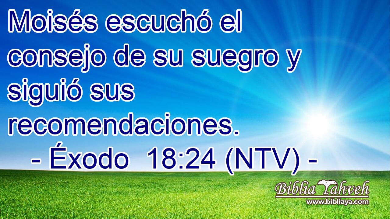 Moisés escuchó el consejo de su suegro y siguió sus recomendaciones.