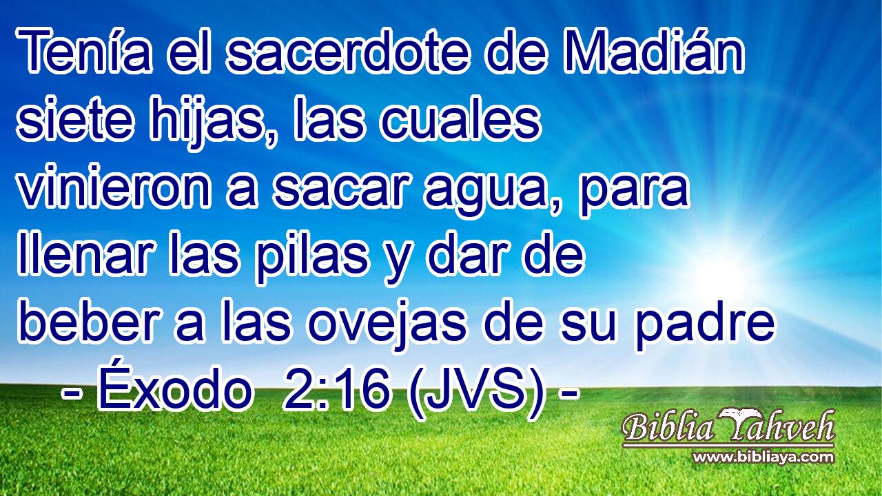 Tenía el sacerdote de Madián siete hijas, las cuales vinieron a sacar agua, para llenar las pilas y dar de beber a las ovejas de su padre