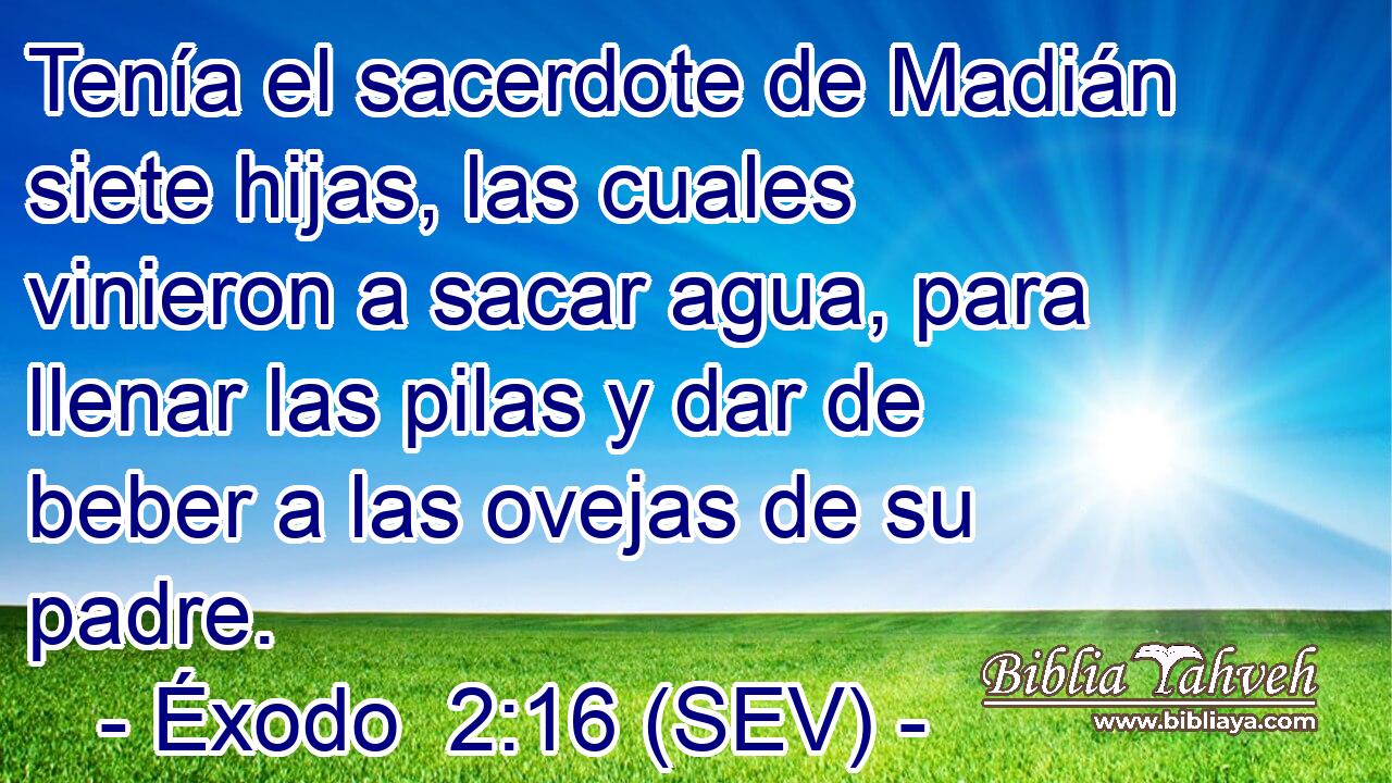 Tenía el sacerdote de Madián siete hijas, las cuales vinieron a sacar agua, para llenar las pilas y dar de beber a las ovejas de su padre.