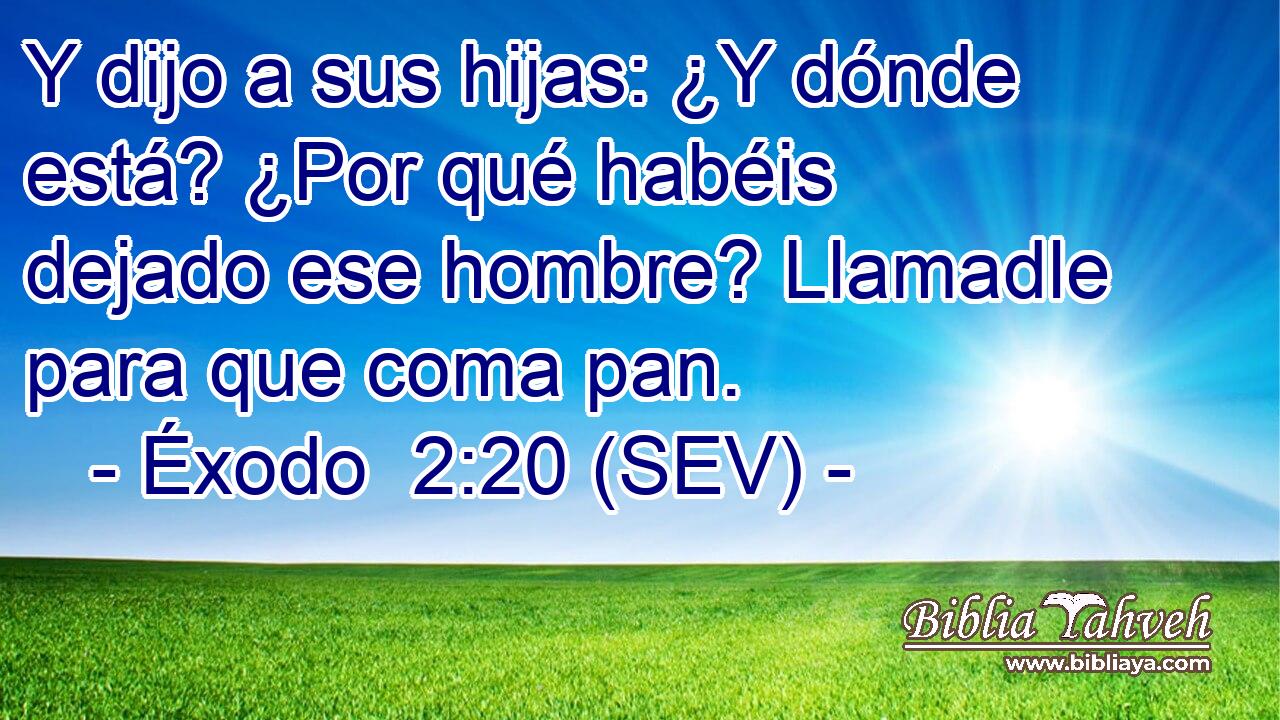 Y dijo a sus hijas: ¿Y dónde está? ¿Por qué habéis dejado ese hombre? Llamadle para que coma pan.