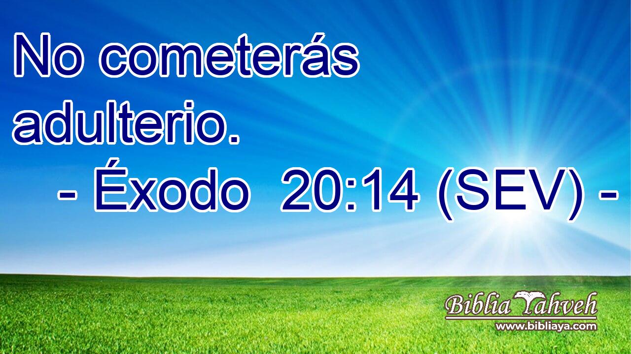 No cometerás adulterio.