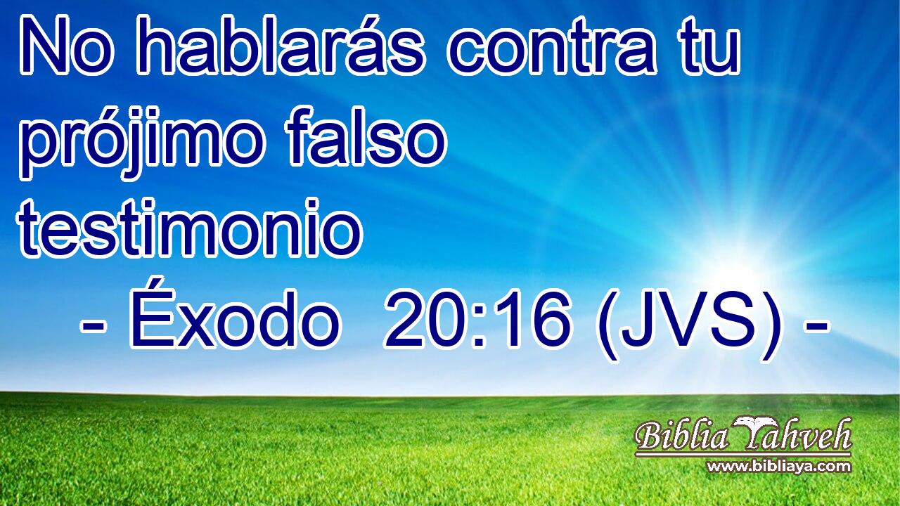 No hablarás contra tu prójimo falso testimonio