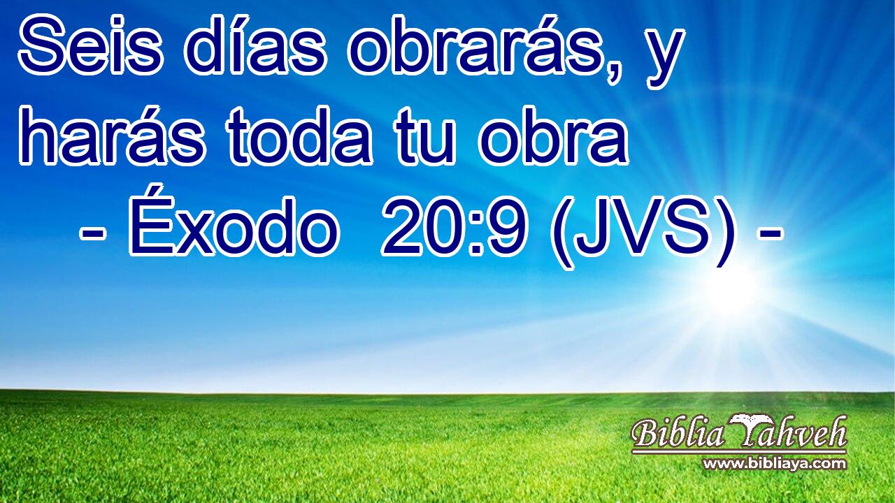 Seis días obrarás, y harás toda tu obra
