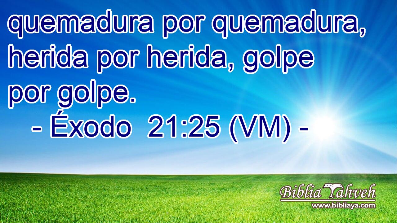  quemadura por quemadura, herida por herida, golpe por golpe. 