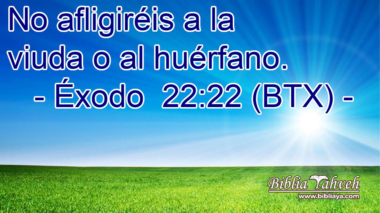 No afligiréis a la viuda o al huérfano.