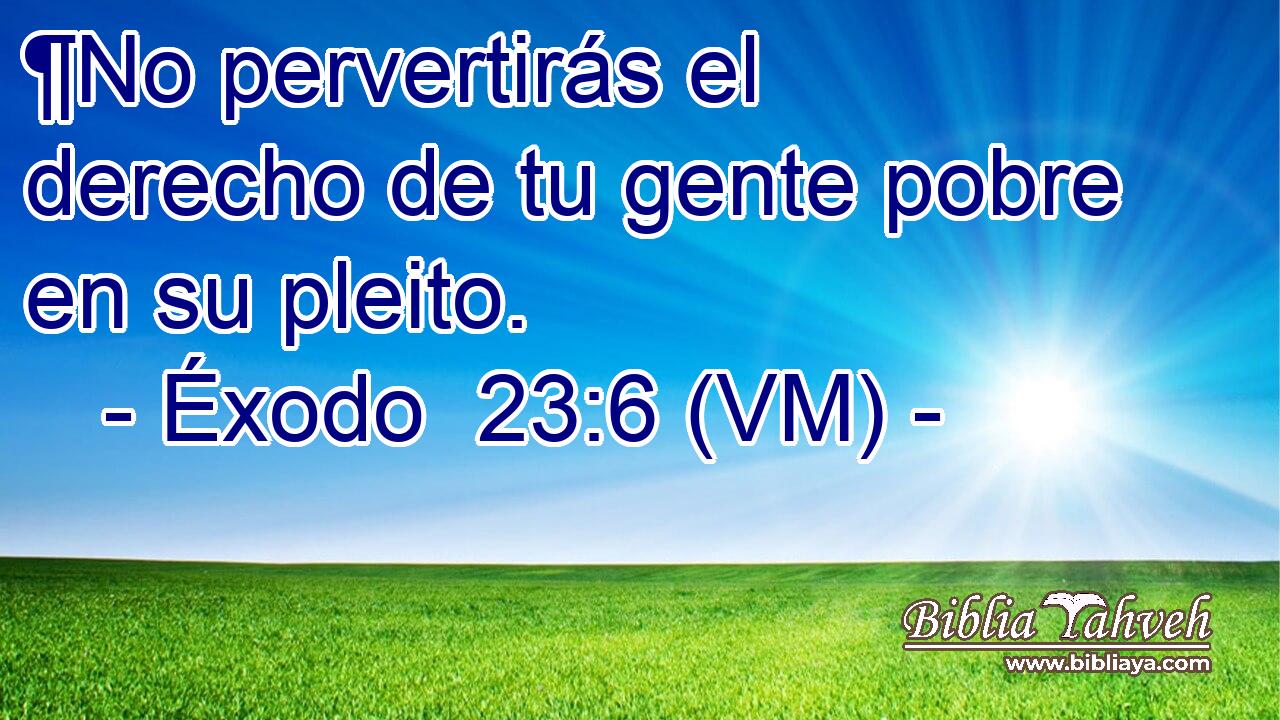  ¶No pervertirás el derecho de tu gente pobre en su pleito. 