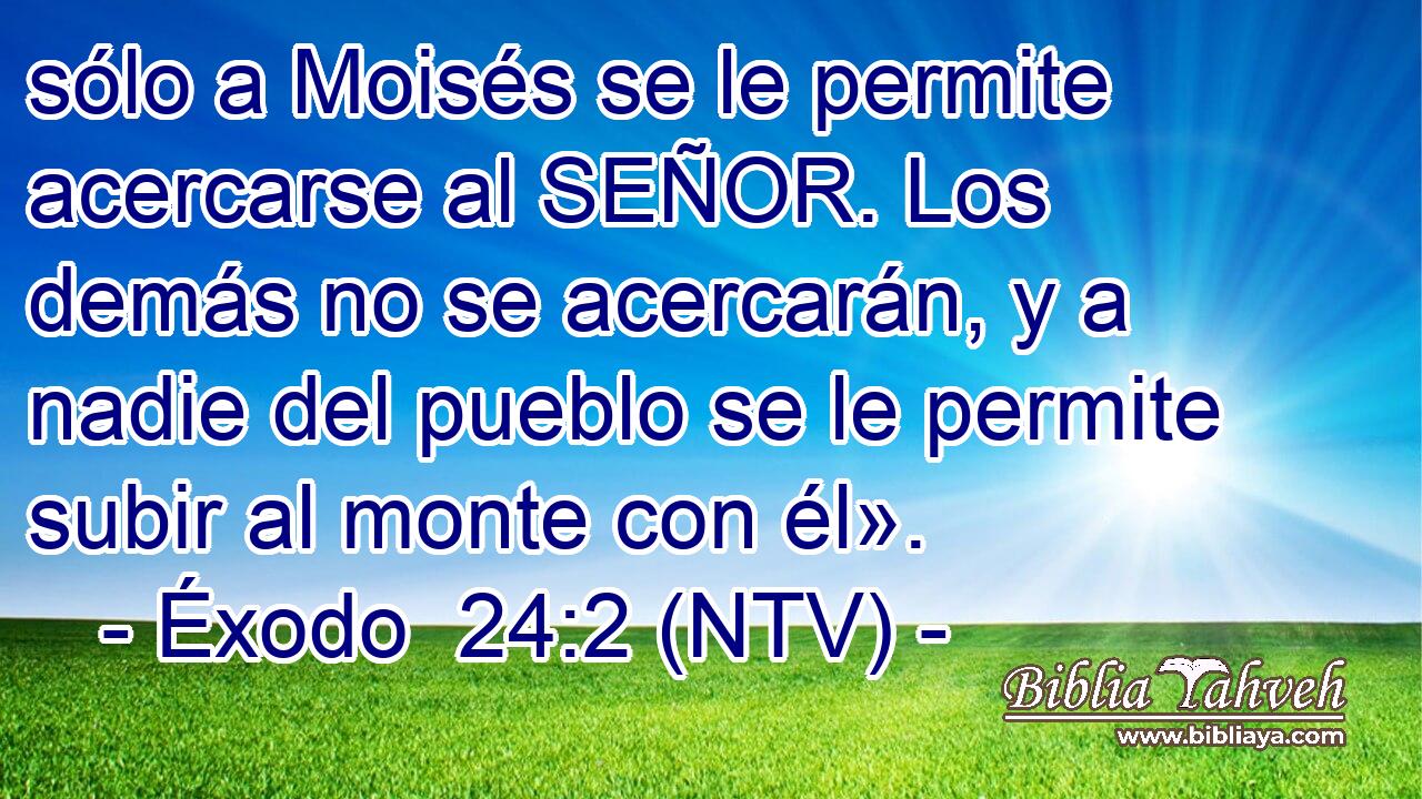 sólo a Moisés se le permite acercarse al SEÑOR. Los demás no se acercarán, y a nadie del pueblo se le permite subir al monte con él».