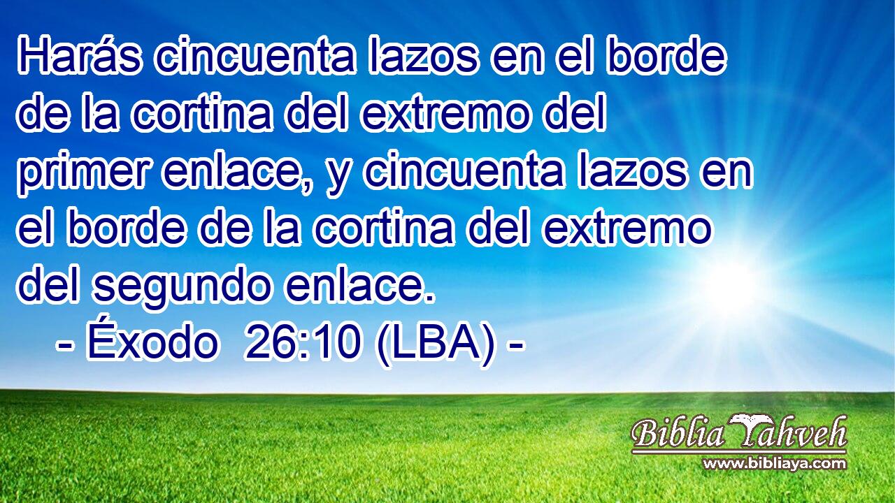Harás cincuenta lazos en el borde de la cortina del extremo del primer enlace, y cincuenta lazos en el borde de la cortina del extremo del segundo enlace.