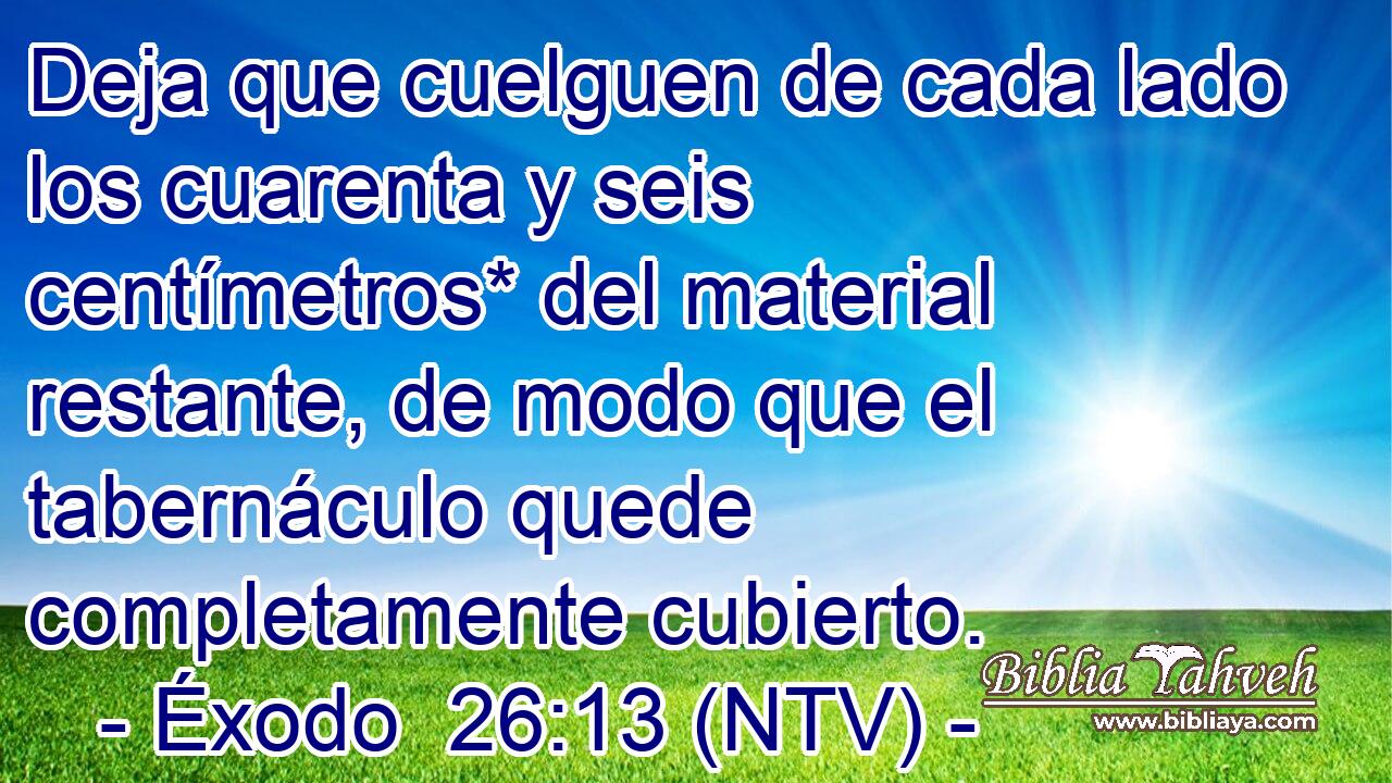 Deja que cuelguen de cada lado los cuarenta y seis centímetros* del material restante, de modo que el tabernáculo quede completamente cubierto.