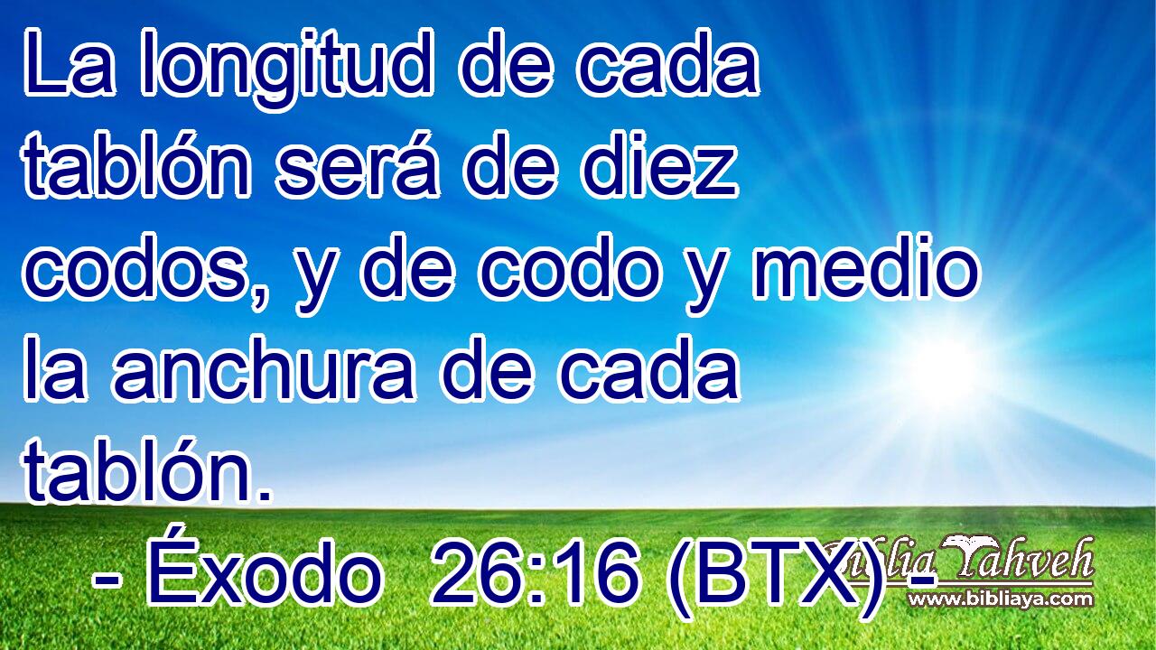 La longitud de cada tablón será de diez codos, y de codo y medio la anchura de cada tablón.
