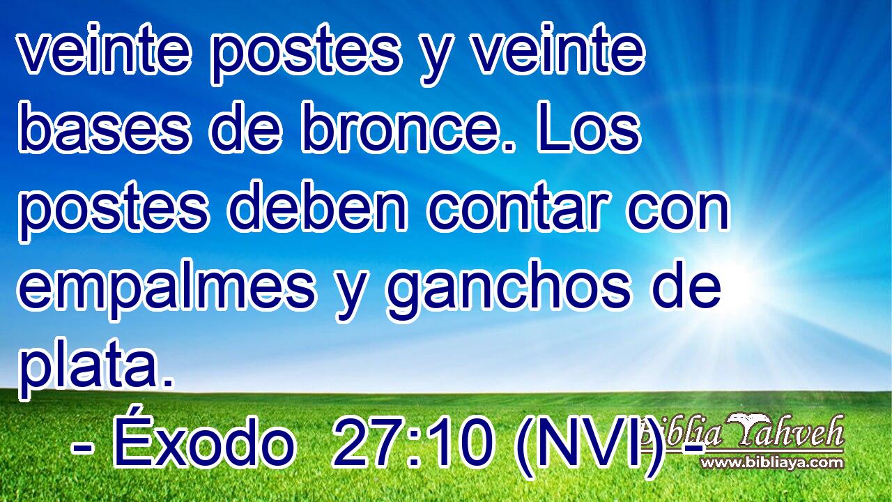  veinte postes y veinte bases de bronce. Los postes deben contar con empalmes y ganchos de plata. 