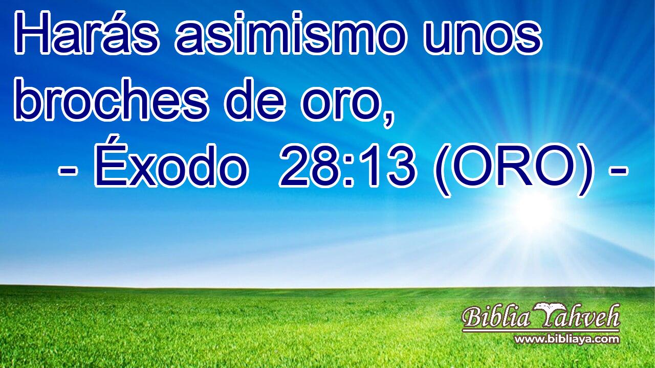  Harás asimismo unos broches de oro, 