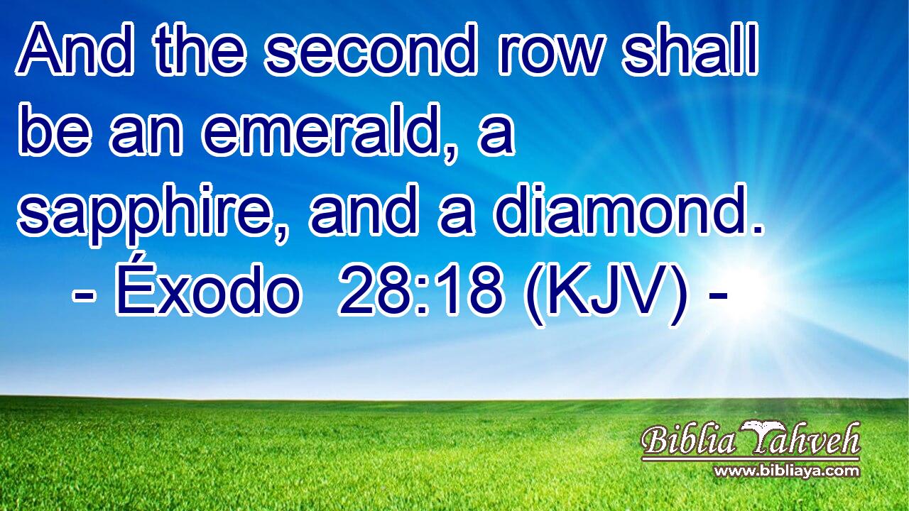 And the second row shall be an emerald, a sapphire, and a diamond.
