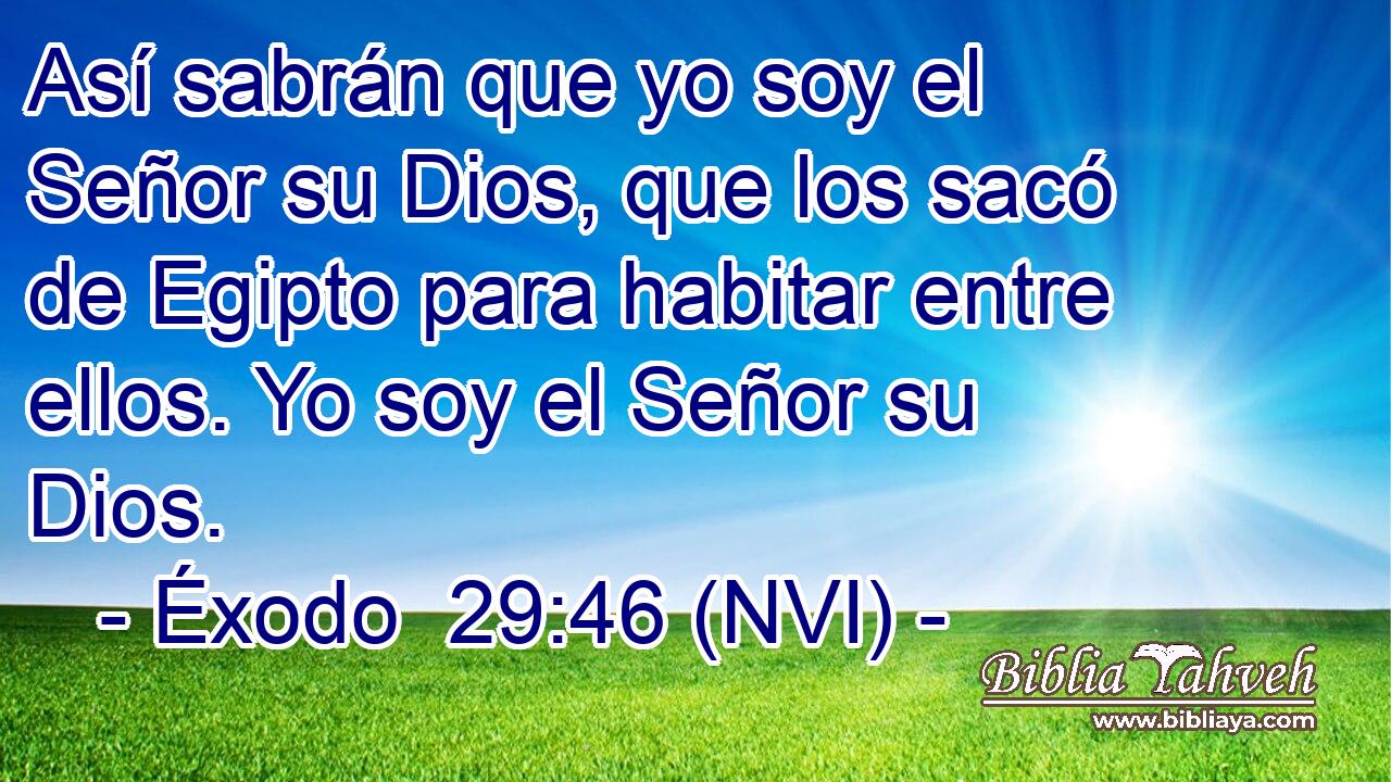  Así sabrán que yo soy el Señor su Dios, que los sacó de Egipto para habitar entre ellos. Yo soy el Señor su Dios. 