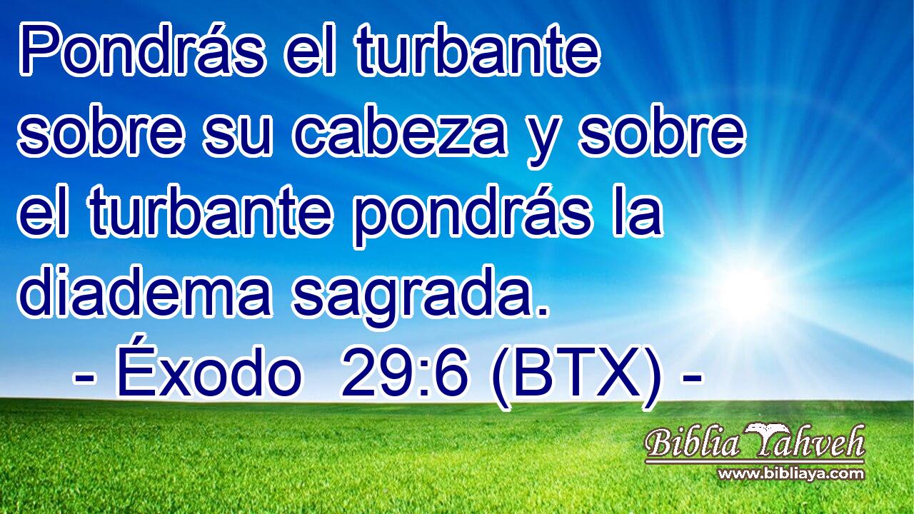 Pondrás el turbante sobre su cabeza y sobre el turbante pondrás la diadema sagrada.