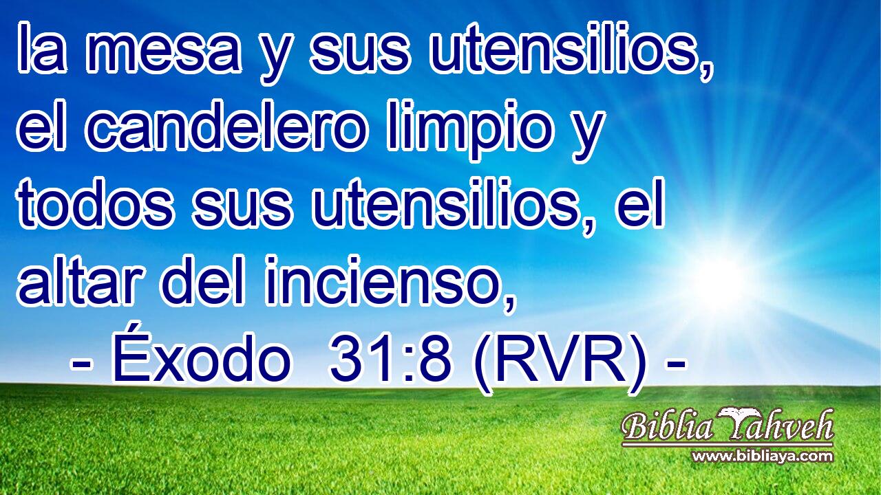 la mesa y sus utensilios, el candelero limpio y todos sus utensilios, el altar del incienso,