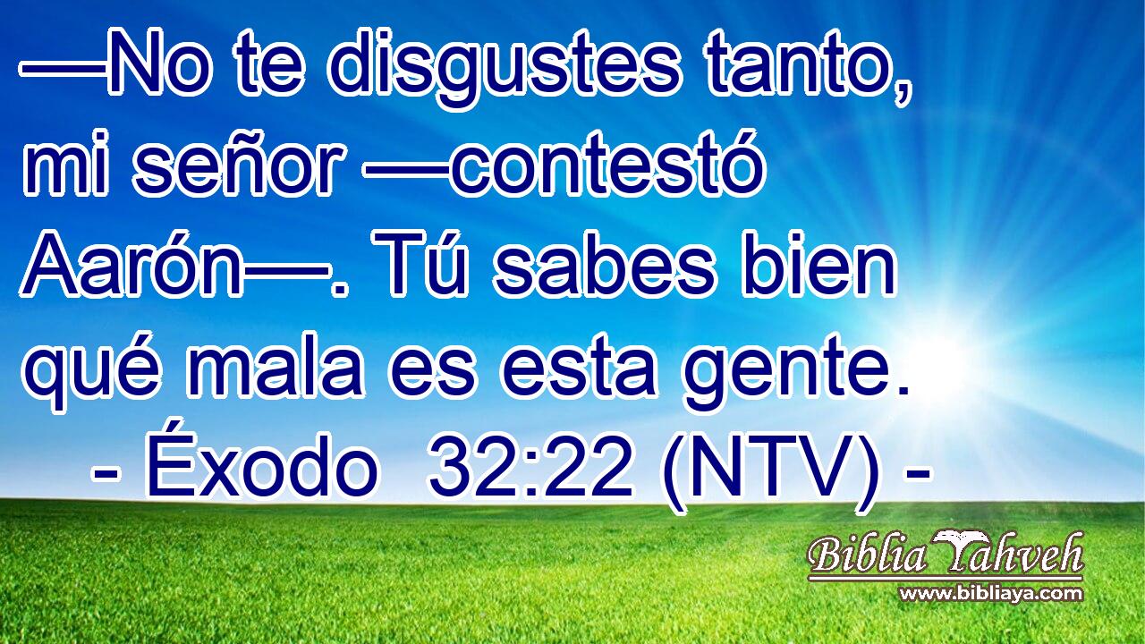 —No te disgustes tanto, mi señor —contestó Aarón—. Tú sabes bien qué mala es esta gente.