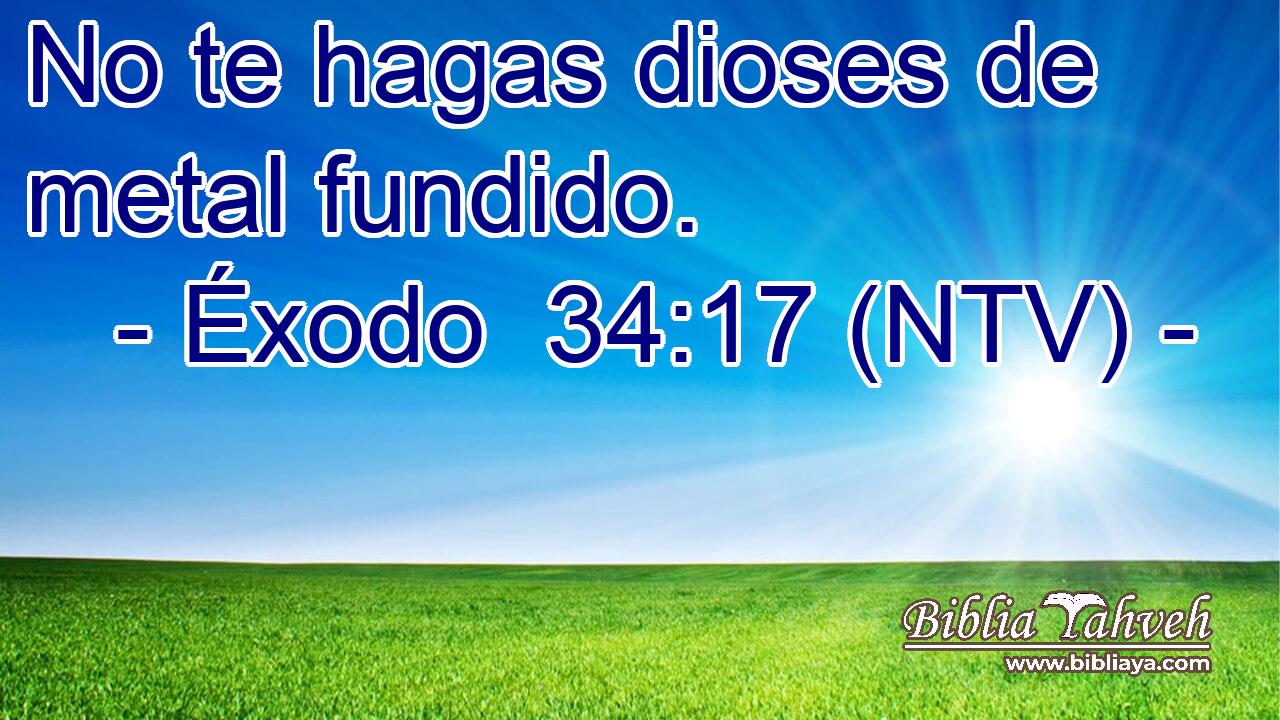 No te hagas dioses de metal fundido.