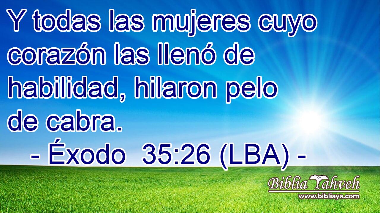 Y todas las mujeres cuyo corazón las llenó de habilidad, hilaron pelo de cabra.