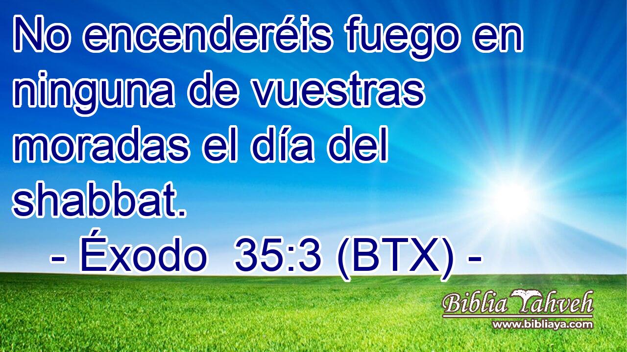 No encenderéis fuego en ninguna de vuestras moradas el día del shabbat.