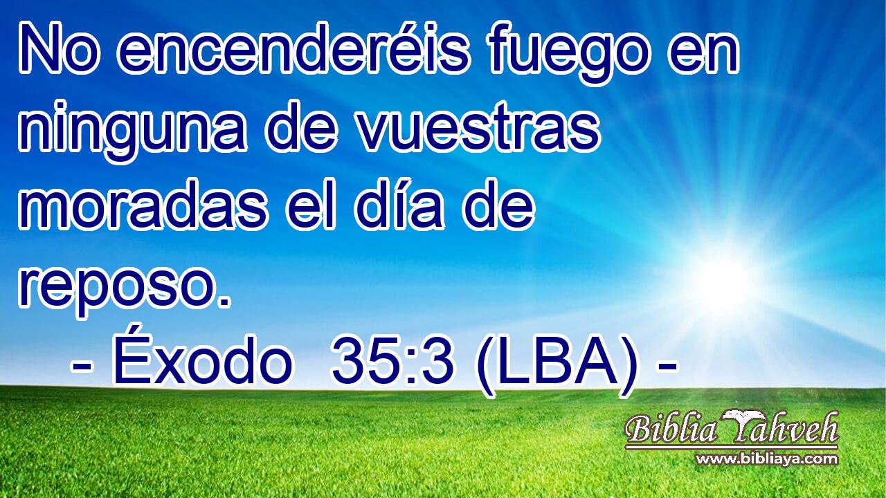 No encenderéis fuego en ninguna de vuestras moradas el día de reposo.