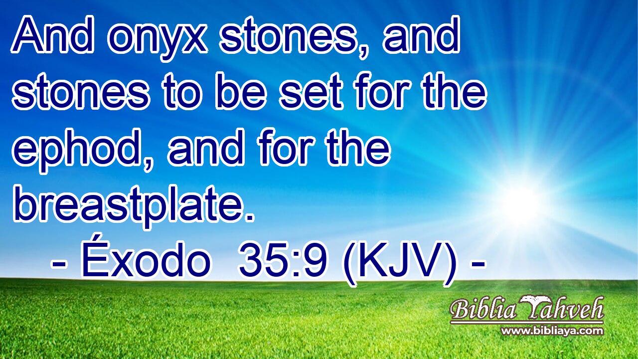 And onyx stones, and stones to be set for the ephod, and for the breastplate.