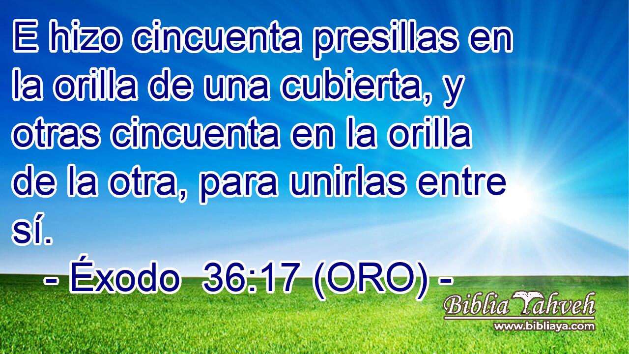  E hizo cincuenta presillas en la orilla de una cubierta, y otras cincuenta en la orilla de la otra, para unirlas entre sí. 