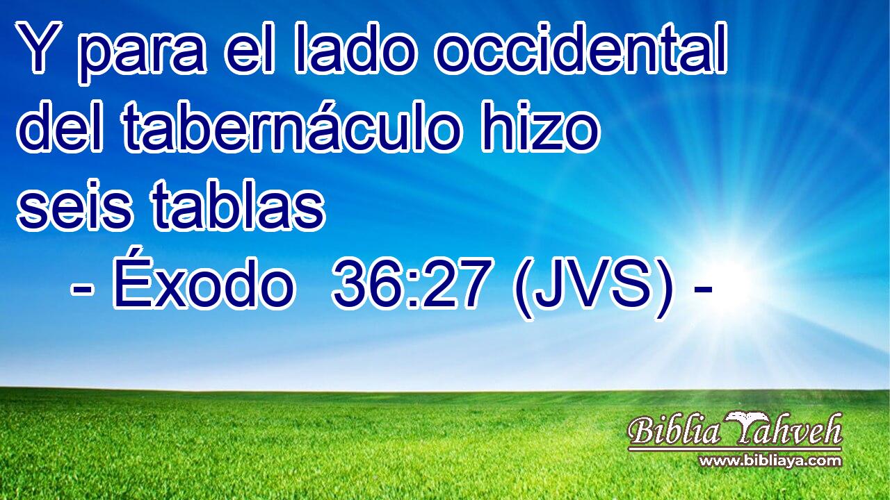 Y para el lado occidental del tabernáculo hizo seis tablas