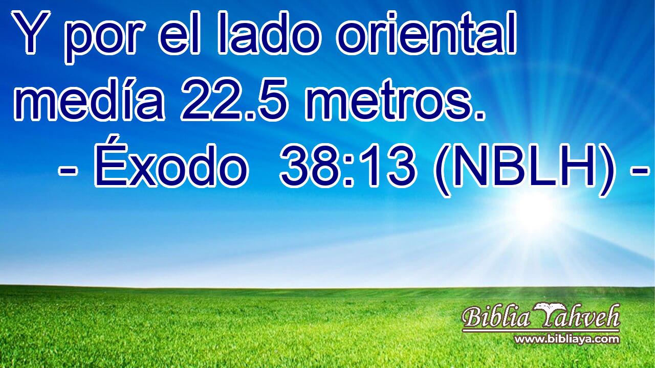  Y por el lado oriental medía 22.5 metros. 
