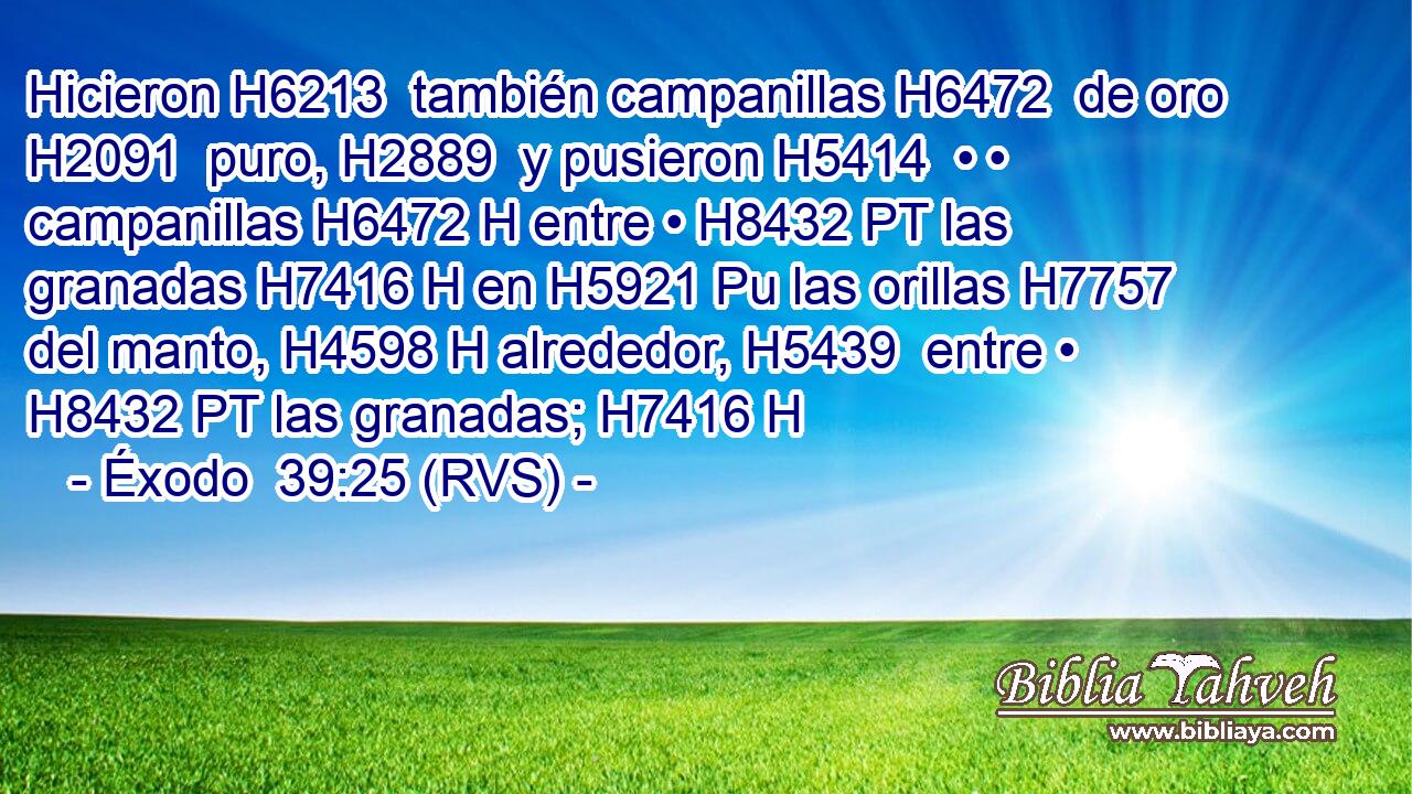 Hicieron H6213  también campanillas H6472  de oro H2091  puro, H2889  y pusieron H5414  • • campanillas H6472 H entre • H8432 PT las granadas H7416 H en H5921 Pu las orillas H7757  del manto, H4598 H alrededor, H5439  entre • H8432 PT las granadas; H7416 H 