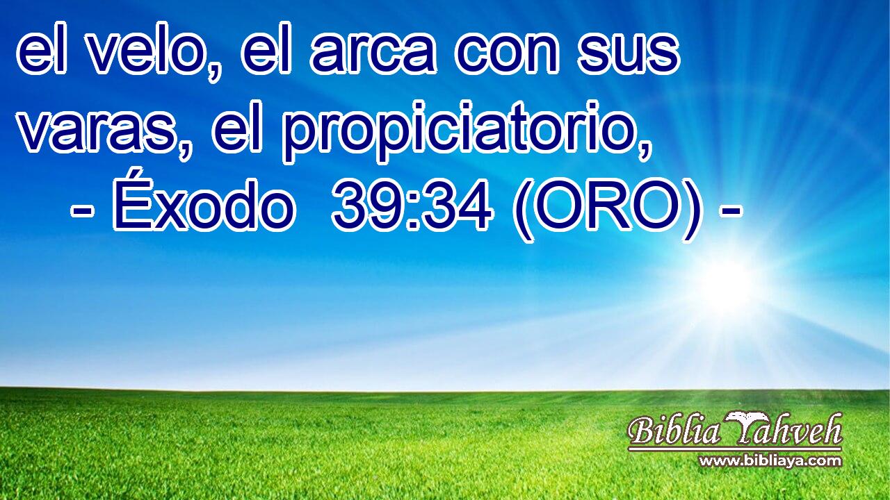  el velo, el arca con sus varas, el propiciatorio, 