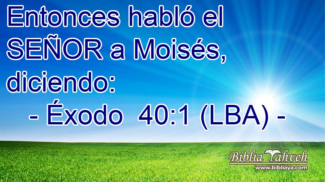 Entonces habló el SEÑOR a Moisés, diciendo: