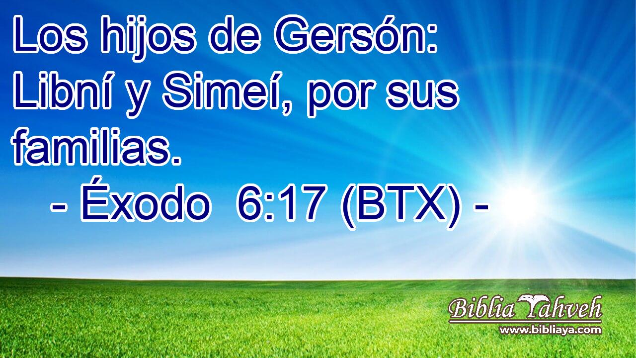 Los hijos de Gersón: Libní y Simeí, por sus familias.