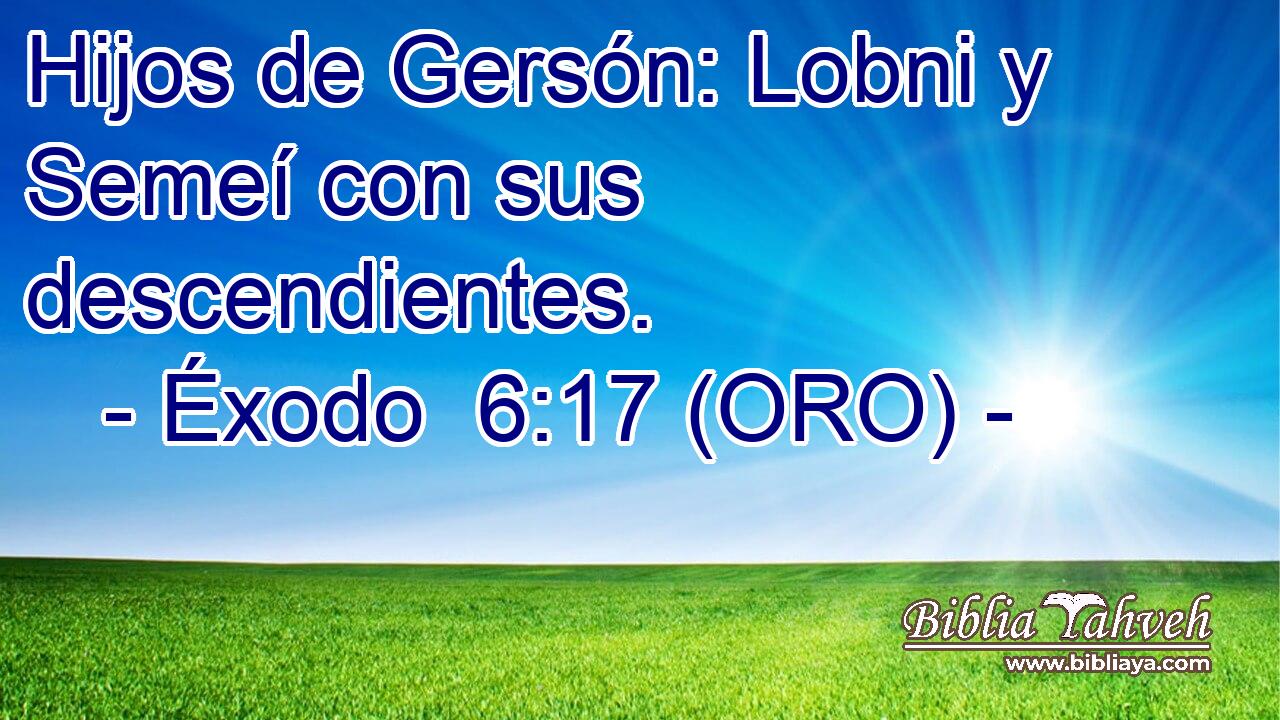  Hijos de Gersón: Lobni y Semeí con sus descendientes. 