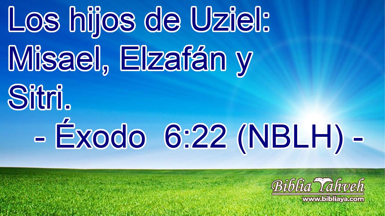  Los hijos de Uziel: Misael, Elzafán y Sitri. 