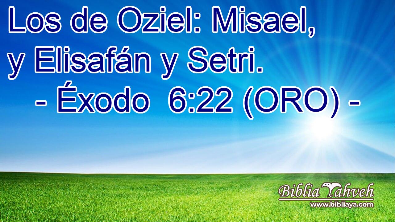  Los de Oziel: Misael, y Elisafán y Setri. 