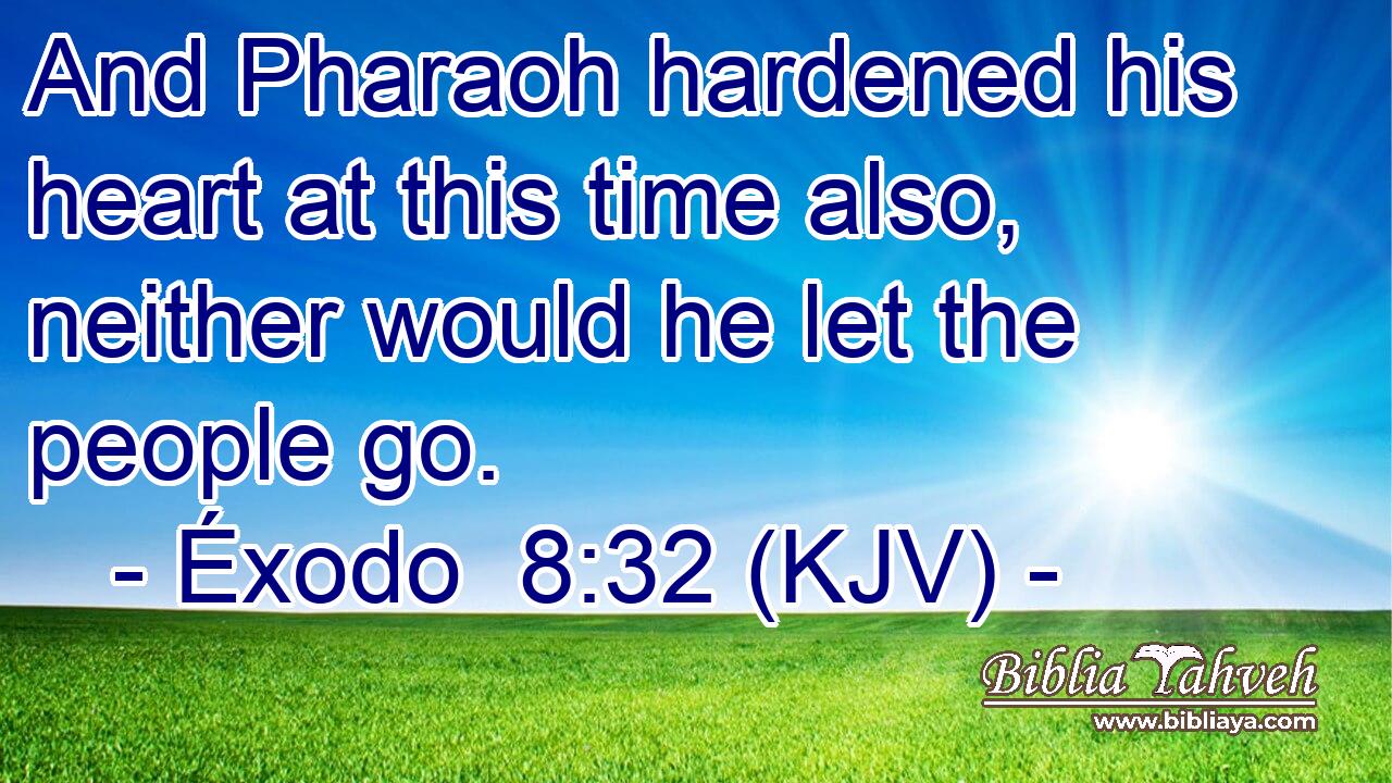 And Pharaoh hardened his heart at this time also, neither would he let the people go.