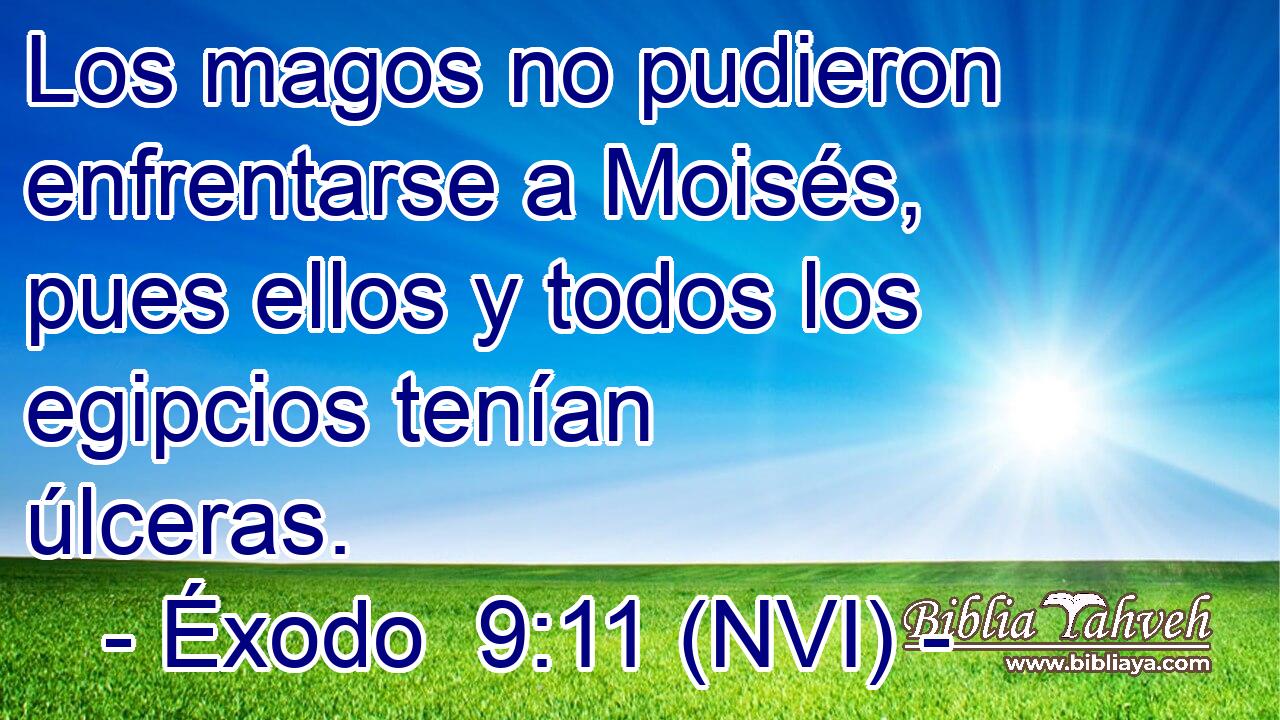 Los magos no pudieron enfrentarse a Moisés, pues ellos y todos los egipcios tenían úlceras. 