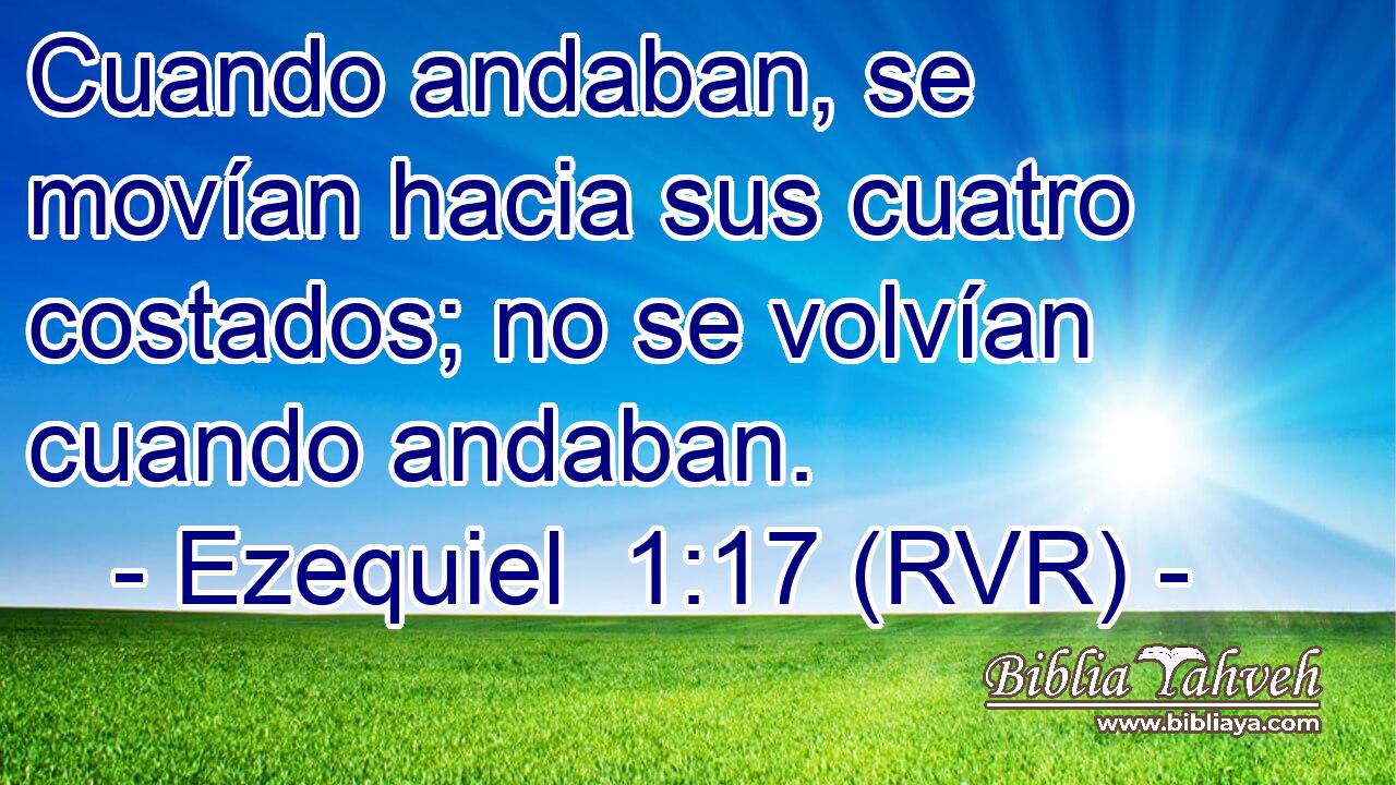 Cuando andaban, se movían hacia sus cuatro costados; no se volvían cuando andaban.