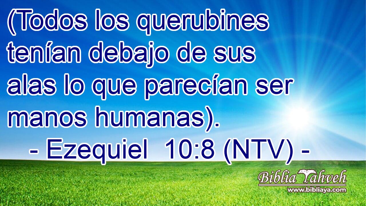 (Todos los querubines tenían debajo de sus alas lo que parecían ser manos humanas).
