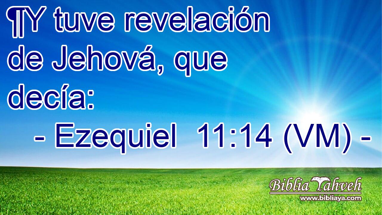  ¶Y tuve revelación de Jehová, que decía: 